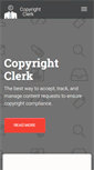 Mobile Screenshot of copyrightclerk.com